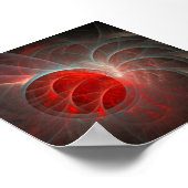 彼女の帽子の羽毛 ポスター (角)