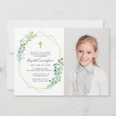 彼女の幾何学的な葉の十字架に対する初の交響 招待状 (正面)