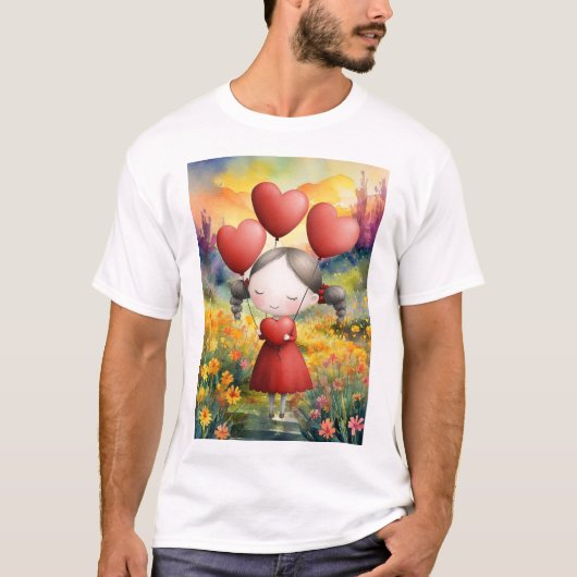 彼女の心の中にある全ての愛を込めて Tシャツ (正面)