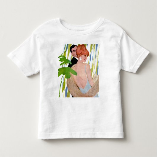 彼女の心の中のお金 トドラーTシャツ (正面)