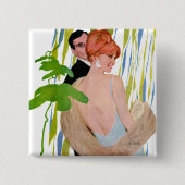 彼女の心の中のお金 缶バッジ (正面)