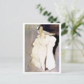 彼女の恋人を見る！エレガント、ロマンス、ヴィンテージ ポストカード (スタンド正面)