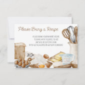 彼女の愛のレシピが見つかった! レシピを添えて 招待状 (正面)