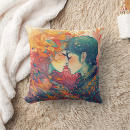 彼女の愛、彼女の方法 |レズビアンキスアールデコスタイル クッション