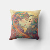 彼女の愛、彼女の方法 |レズビアンキスアールデコスタイル クッション (裏面)