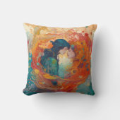 彼女の愛、彼女の方法 |レズビアンキスアールデコスタイル クッション (正面)