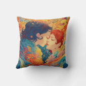 彼女の愛、彼女の方法 |レズビアンキスアールデコスタイル クッション (裏面)