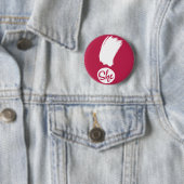 彼女の感嘆白のデザインピン 缶バッジ (インサイチュ)