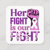 彼女の戦いは我々の戦いだ スクエア名刺 (裏面)