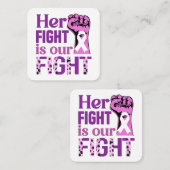 彼女の戦いは我々の戦いだ スクエア名刺 (正面/裏面)