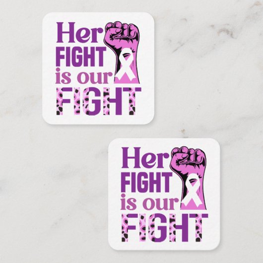 彼女の戦いは我々の戦いだ スクエア名刺 (正面/裏面)