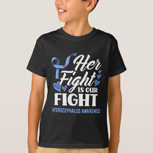 彼女の戦いは我々の戦いの娘Hydrocephalus Awarである Tシャツ (正面)