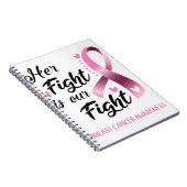 彼女の戦いは我々の戦い乳がん認識度 ノートブック (右側)