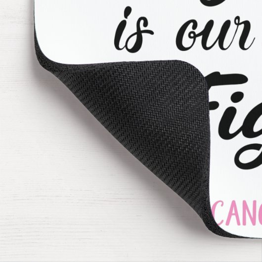 彼女の戦いは我々の戦い乳がん認識度 マウスパッド (コーナー)