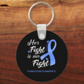 彼女の戦いは我々の戦い水頭症認識度 キーホルダー (正面)