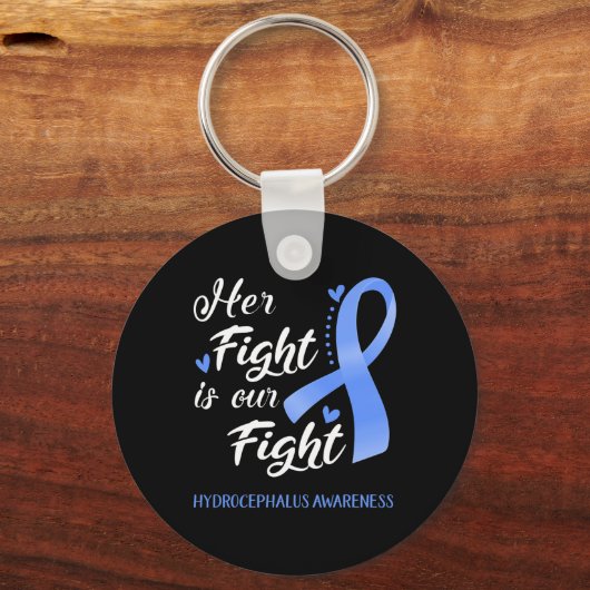 彼女の戦いは我々の戦い水頭症認識度 キーホルダー (正面)