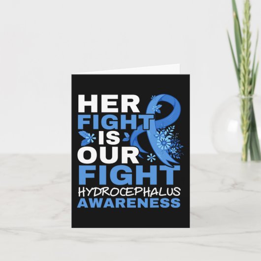 彼女の戦いは我々の戦い脳腫瘍Hydrocephalus A カード (正面)