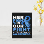 彼女の戦いは我々の戦い脳腫瘍Hydrocephalus A カード (黄色い花)