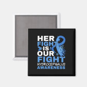 彼女の戦いは我々の戦い脳腫瘍Hydrocephalus A マグネット (正面/裏面)
