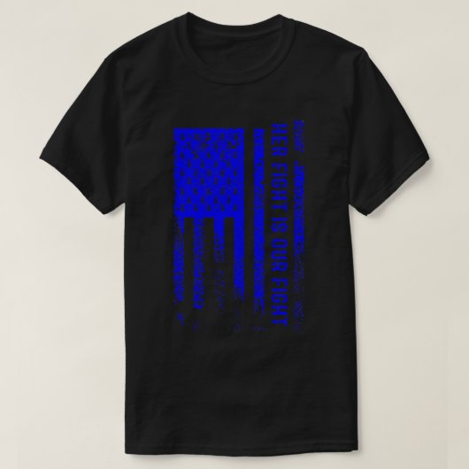 彼女の戦いは我々の戦いAlopecia Areata認識度 Tシャツ (デザイン正面)