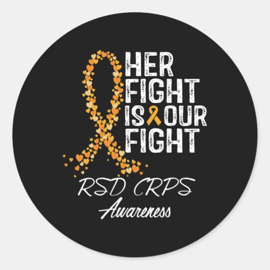 彼女の戦いは我々の戦いRsd Crps認識度2 ラウンドシール (正面)