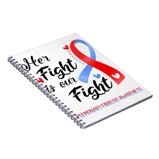 彼女の戦いは我々の肺線維症アワレの戦い ノートブック (右側)