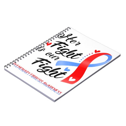 彼女の戦いは我々の肺線維症アワレの戦い ノートブック (左側)