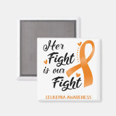 彼女の戦いは我々の闘い白血病認識度 マグネット (正面/裏面)