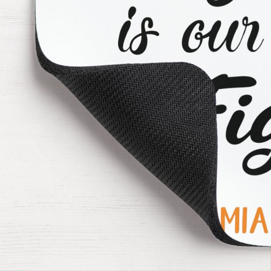 彼女の戦いは私たちのファイト白血病認識度 マウスパッド (コーナー)