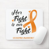 彼女の戦いは私たちのファイト白血病認識度 マウスパッド (マウス)