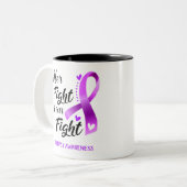 彼女の戦いは私たちの戦いてんかん認識度 ツートーンマグカップ (正面左)