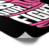 彼女の戦いは私たちの戦い乳がん認識度箱 ポスター (角)