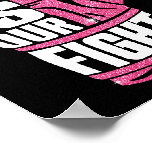 彼女の戦いは私たちの戦い乳がん認識度箱 ポスター (角)