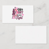 彼女の戦いは私たちの戦い乳がん認識度 名刺 (正面/裏面)