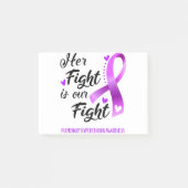 彼女の戦いは私たちの肺高血圧との闘いだ ポストイット (正面)