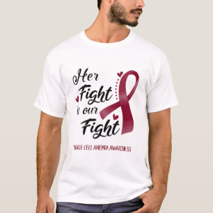 彼女の戦いは私たちの闘いの鎌状赤血球貧血アワレン Tシャツ