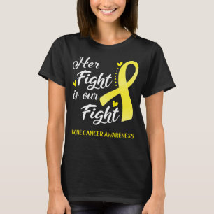 彼女の戦いは私たちの闘いの骨がんだ Tシャツ
