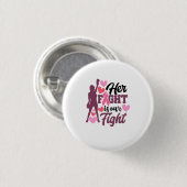 彼女の戦いは私たちの闘乳がん認識度 缶バッジ (正面&裏面)