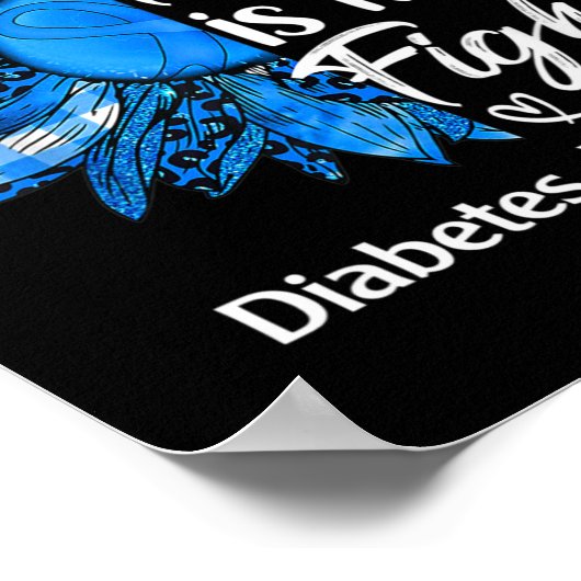 彼女の戦いは私のヒマワリ糖尿病認識度 ポスター (角)