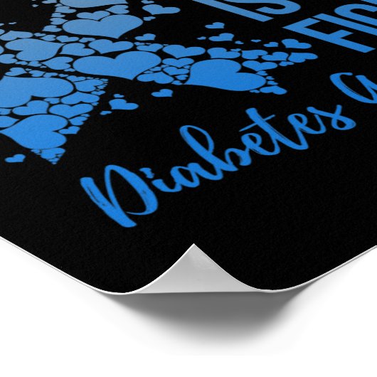 彼女の戦いは私のファイトウォリアタイプ1または2糖尿病 ポスター (角)