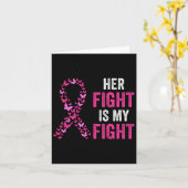 彼女の戦いは私の乳がん認識度家族 カード (黄色い花)