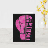 彼女の戦いは私の乳がん認識度家族 カード (黄色い花)