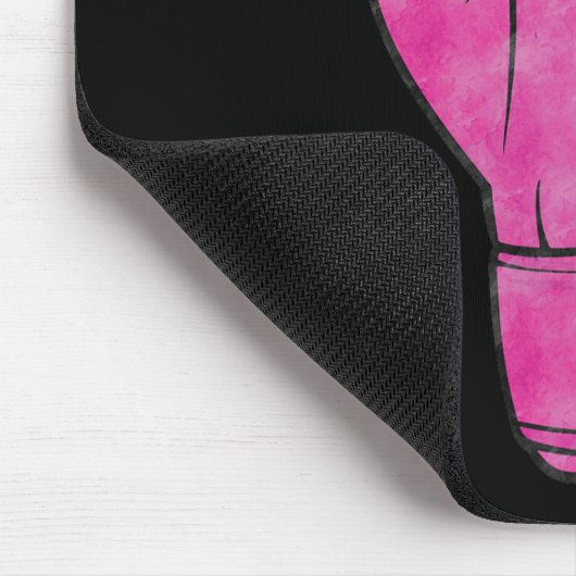 彼女の戦いは私の乳がん認識度家族 マウスパッド (コーナー)