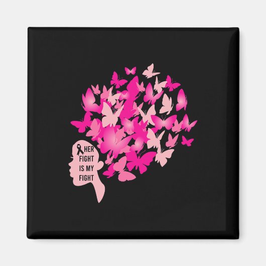 彼女の戦いは私の乳カッコいいがん認識度 マグネット (正面)