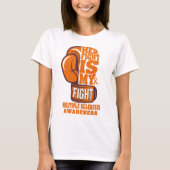 彼女の戦いは私の多発性硬化症のサポート Tシャツ (正面)