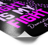 彼女の戦いは私の家庭内暴力認識度 フォトプリント            (角)