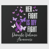 彼女の戦いは私の家庭内暴力認識度 ラッピングペーパー (フラット)