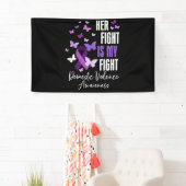 彼女の戦いは私の家庭内暴力認識度 横断幕 (インサイチュ)