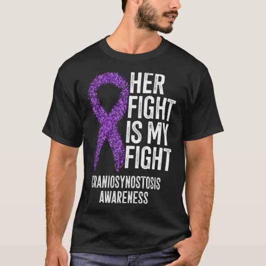 彼女の戦いは私の対決の頭蓋骨滑化認識度 Tシャツ (正面)