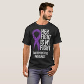 彼女の戦いは私の対決の頭蓋骨滑化認識度 Tシャツ (正面フル)